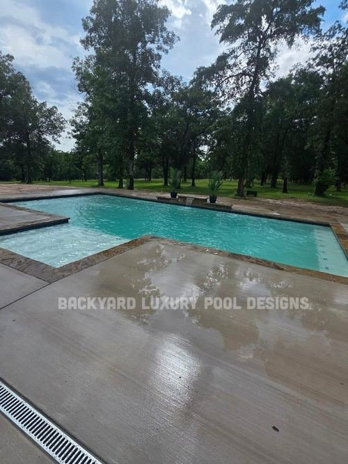 Custom pool project by Backyard Luxury Pool Designs