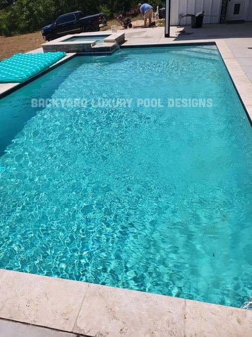 Custom pool project by Backyard Luxury Pool Designs
