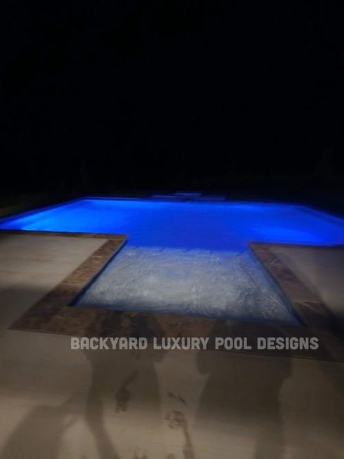 Custom pool project by Backyard Luxury Pool Designs