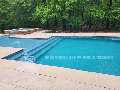 Custom pool project by Backyard Luxury Pool Designs