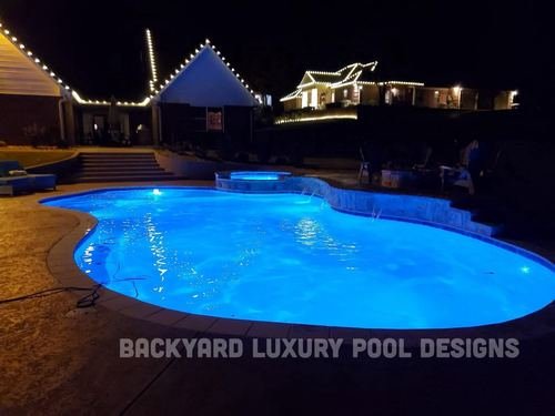 Custom pool project by Backyard Luxury Pool Designs
