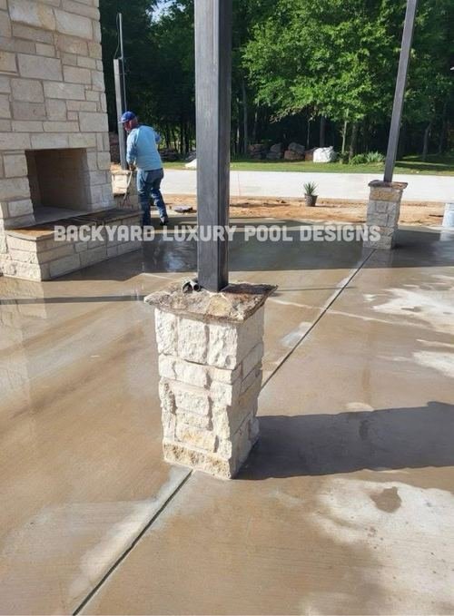 Custom pool project by Backyard Luxury Pool Designs