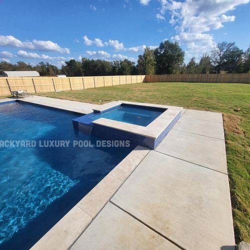 Custom pool project by Backyard Luxury Pool Designs
