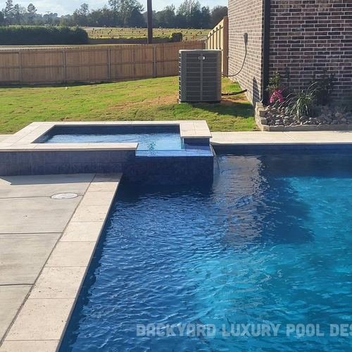 Custom pool project by Backyard Luxury Pool Designs