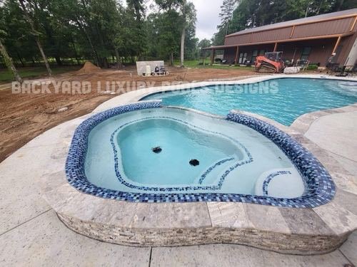 Custom pool project by Backyard Luxury Pool Designs