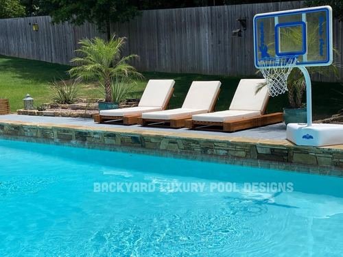 Custom pool project by Backyard Luxury Pool Designs