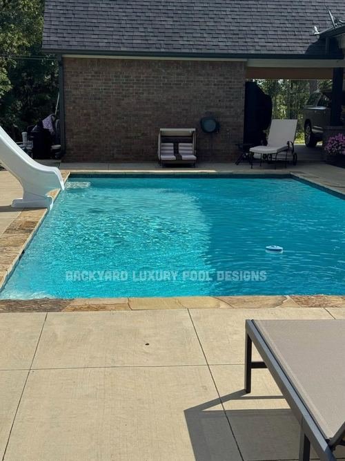 Custom pool project by Backyard Luxury Pool Designs