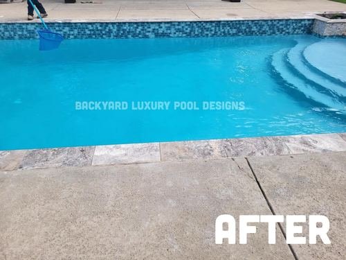 Custom pool project by Backyard Luxury Pool Designs