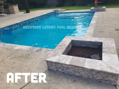 Custom pool project by Backyard Luxury Pool Designs