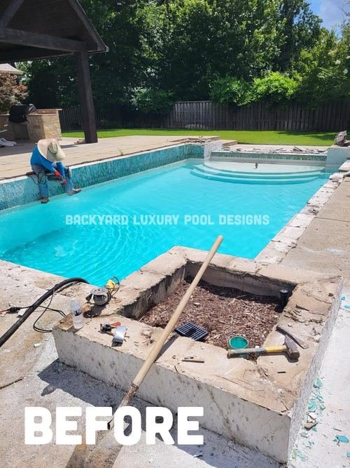 Custom pool project by Backyard Luxury Pool Designs