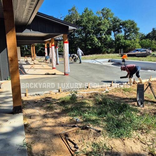 Custom pool project by Backyard Luxury Pool Designs