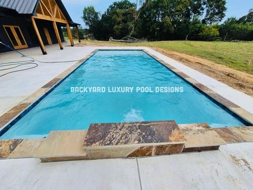 Custom pool project by Backyard Luxury Pool Designs