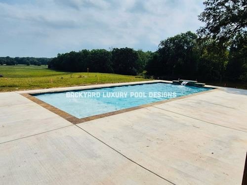 Custom pool project by Backyard Luxury Pool Designs