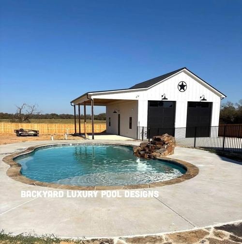 Custom pool project by Backyard Luxury Pool Designs