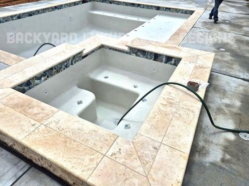 Custom pool project by Backyard Luxury Pool Designs