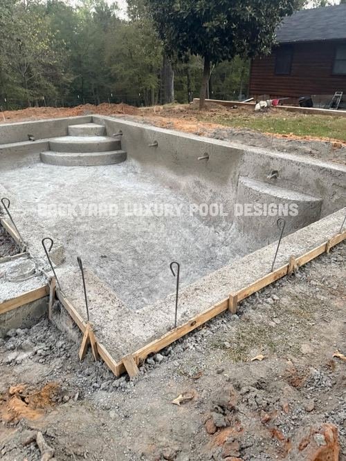 Custom pool project by Backyard Luxury Pool Designs