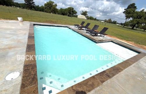 Custom pool project by Backyard Luxury Pool Designs