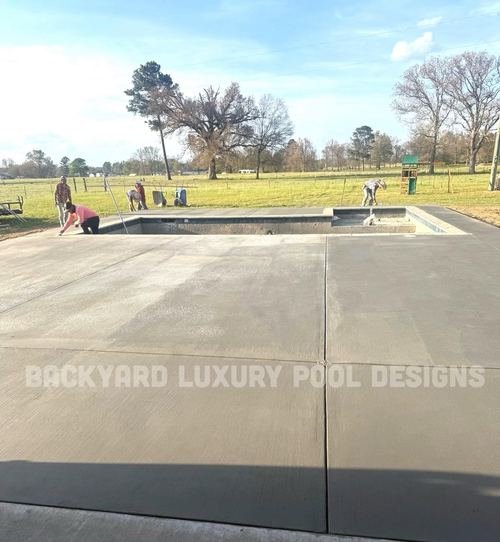 Custom pool project by Backyard Luxury Pool Designs