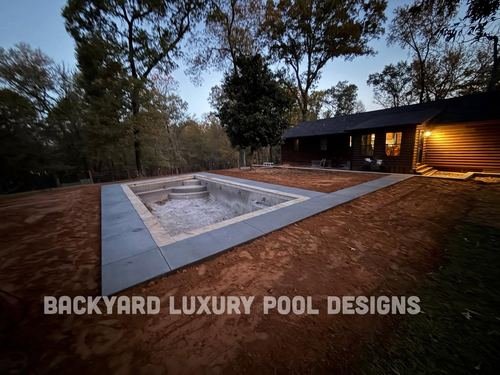 Custom pool project by Backyard Luxury Pool Designs