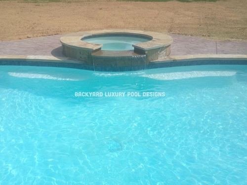 Custom pool project by Backyard Luxury Pool Designs