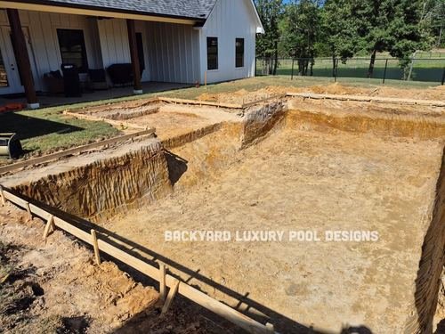 Custom pool project by Backyard Luxury Pool Designs