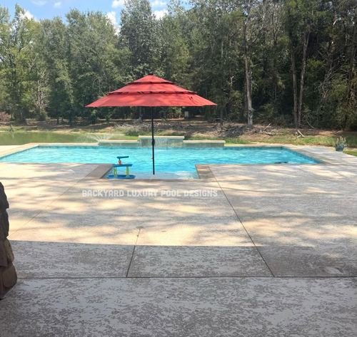 Custom pool project by Backyard Luxury Pool Designs